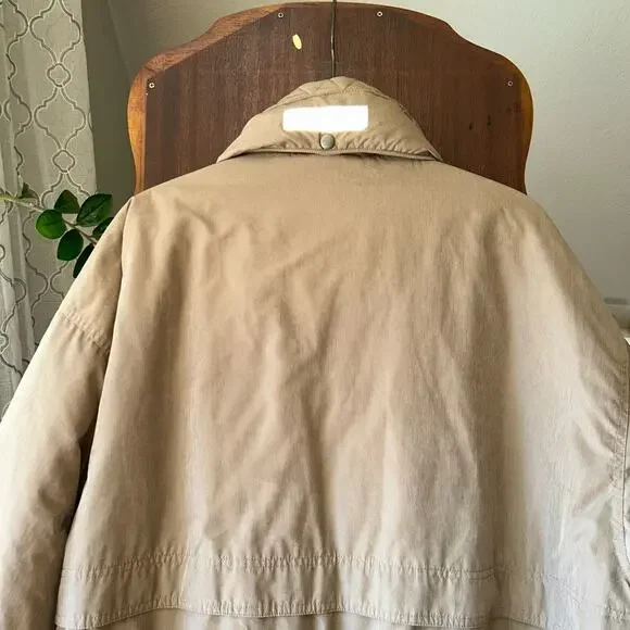 Vtg LL Bean Mens Tall XL Field Coat Utility Primaloft Lined Brown Hood Parka